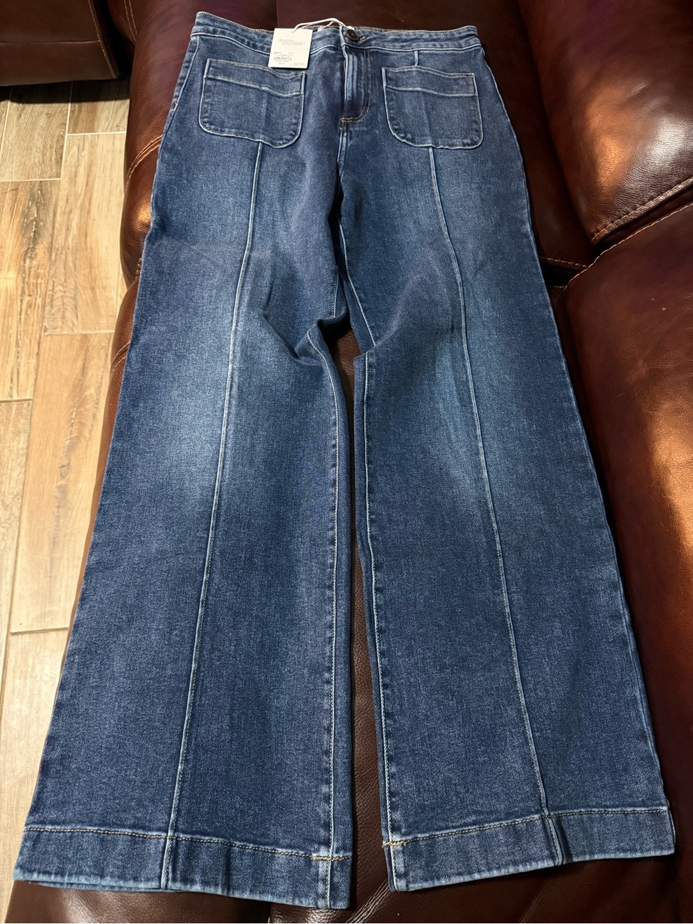 LC Lauren Conrad Dark Blue Wide-Leg Jeans